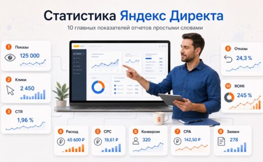Статистика Яндекс Директа: 10 показателей отчёта простыми словами