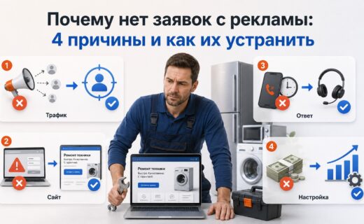 Почему нет заявок с рекламы: 4 причины и как их устранить