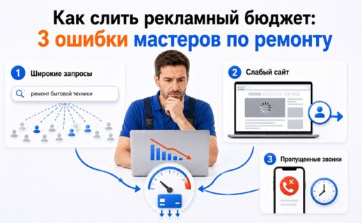 Как слить рекламный бюджет: 3 ошибки мастеров по ремонту