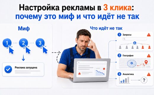 Настройка рекламы в 3 клика: почему это миф и что идёт не так