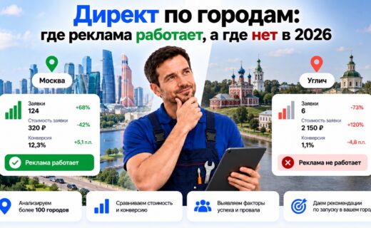 Директ по городам: где реклама работает, а где нет в 2026 году