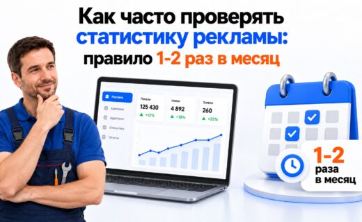 Как часто проверять статистику рекламы: правило 1-2 раз в месяц